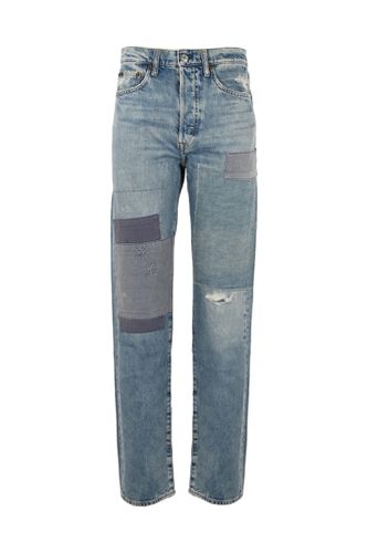 Straight Denim Trousers With Patches - Polo Ralph Lauren - Modalova