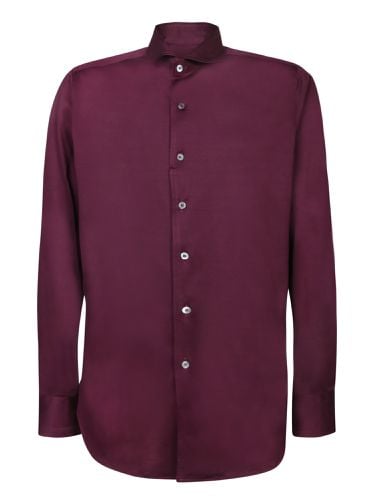 Canali Bordeaux Jersey Shirt - Canali - Modalova