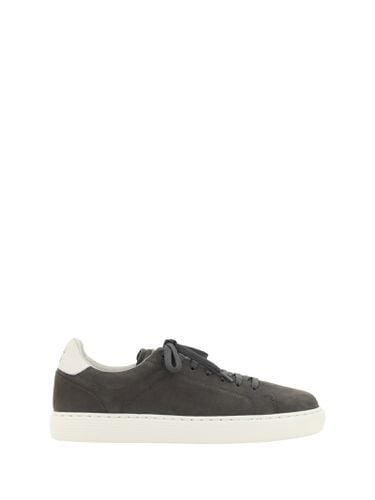 Nabuk Calfskin Sneakers - Brunello Cucinelli - Modalova