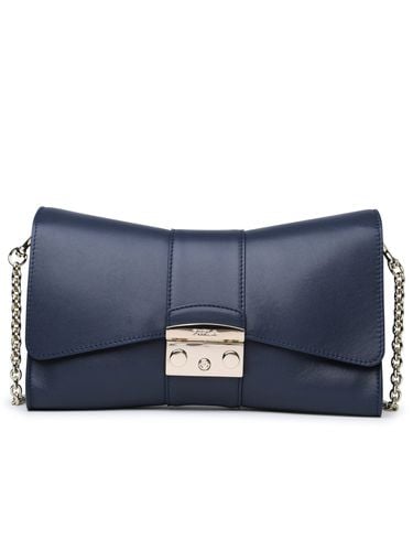 Metropolis Remix Blue Calf Leather Bag - Furla - Modalova