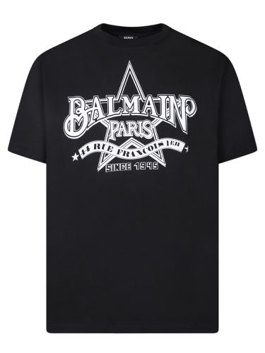 Balmain Black Star Print T-shirt - Balmain - Modalova