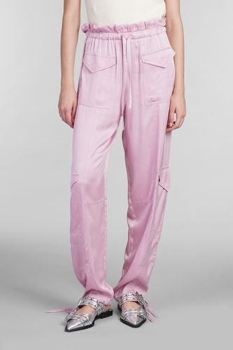 Ganni Pants In Rose-pink Viscose - Ganni - Modalova