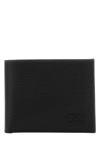 Ferragamo Black Leather Wallet - Ferragamo - Modalova