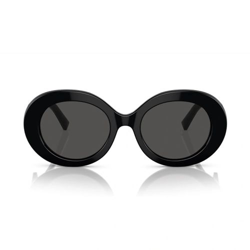 Dg4448 Linea Dg Logo 501/87 Black Sunglasses - Dolce & Gabbana Eyewear - Modalova