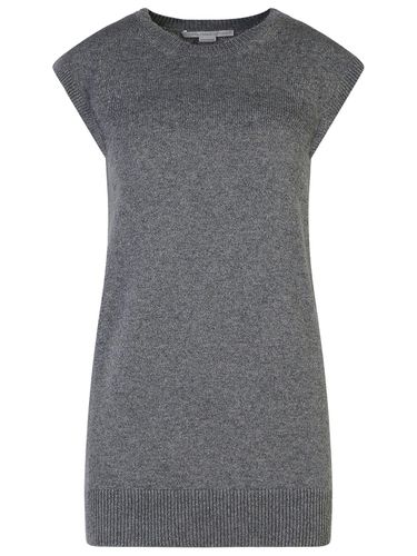 Sleeveless Grey Cashmere Sweater - Stella McCartney - Modalova