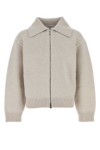 Light Grey Wool Cardigan - Bottega Veneta - Modalova