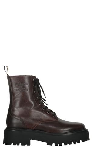 Celine Leather Combat Boots - Celine - Modalova