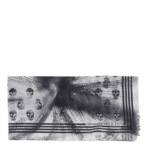 Dragonfly Biker Skull Foulard - Alexander McQueen - Modalova