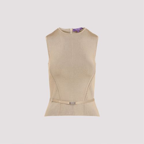 Sleeveless Crew Neck Top - Ralph Lauren - Modalova