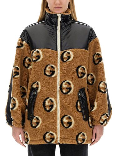 Gucci Fleece Jacquard Zipper Jacket - Gucci - Modalova