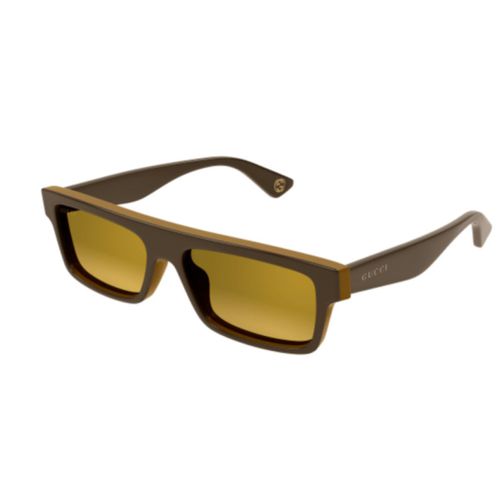 Gg1616s002 Brown Brown Gold - Gucci Eyewear - Modalova