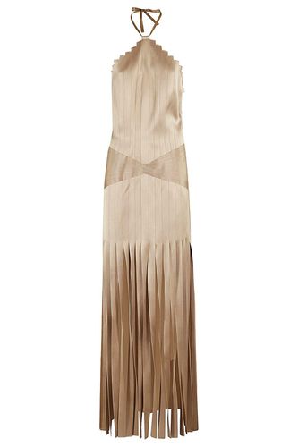 Pleated Sleeveless Halterneck Gown - Alberta Ferretti - Modalova