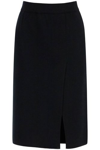 Knitted Pencil Skirt In Jersey Fabric - Mrz - Modalova