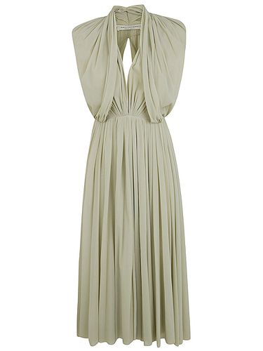 Draped Pleated Midi Dress - Philosophy di Lorenzo Serafini - Modalova