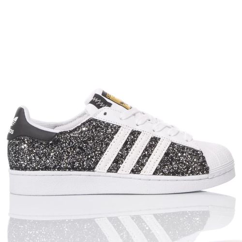 Adidas Superstar Black With Glitter - Mimanera - Modalova