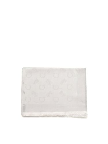 Gancini Monogram Jacquard Stole - Ferragamo - Modalova