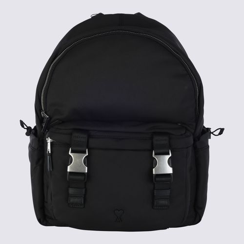 Black Nylon Ami De Coeur Backpack - Ami Alexandre Mattiussi - Modalova