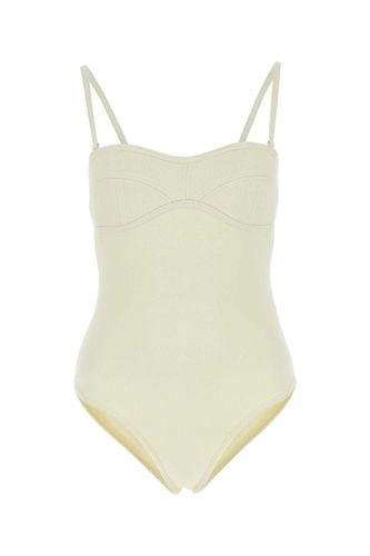 Pastel Yellow Stretch Nylon Swimsuit - Bottega Veneta - Modalova