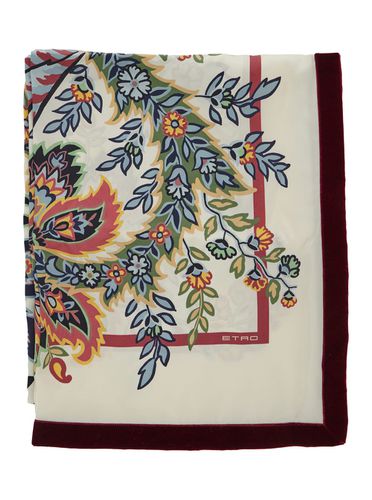 Boheme Scarf With Floreal Motif In Silk Woman - Etro - Modalova