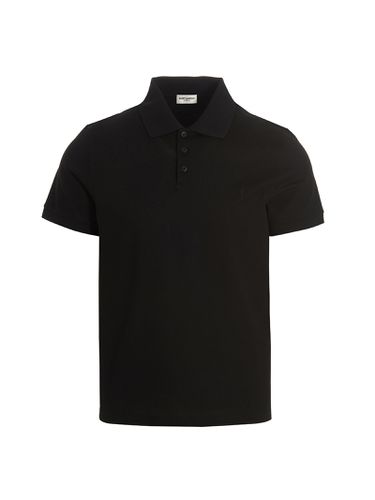 Saint Laurent Polo Ricamo Logo - Saint Laurent - Modalova