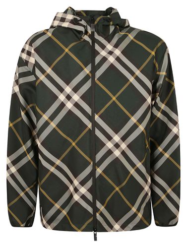 Burberry Checked Windbreaker - Burberry - Modalova