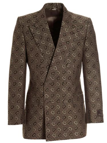 Gucci horsebit Maxi Blazer Jacket - Gucci - Modalova