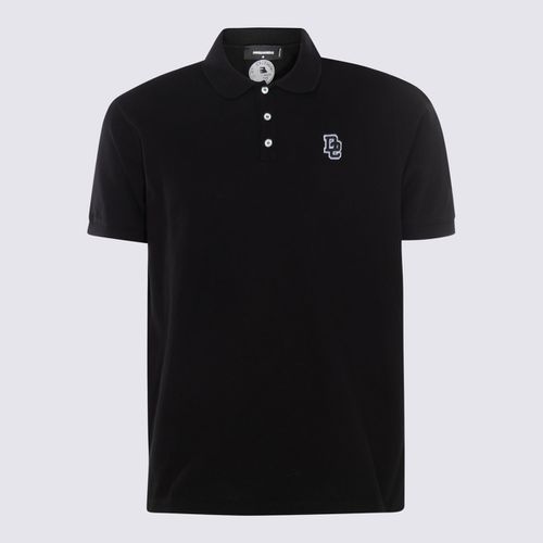Dsquared2 Black Cotton Polo Shirt - Dsquared2 - Modalova