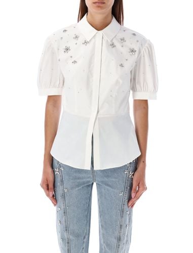 Self-portrait Embellished Shirt - self-portrait - Modalova