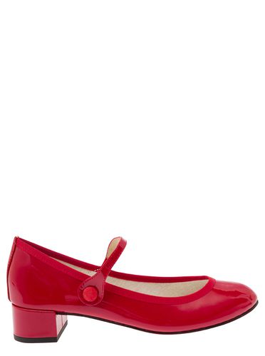 Rose Mary Janes With Strap In Patent Leather Woman - Repetto - Modalova