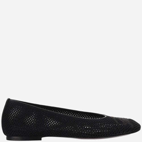 Mesh Ballet Flats With Logo - Burberry - Modalova