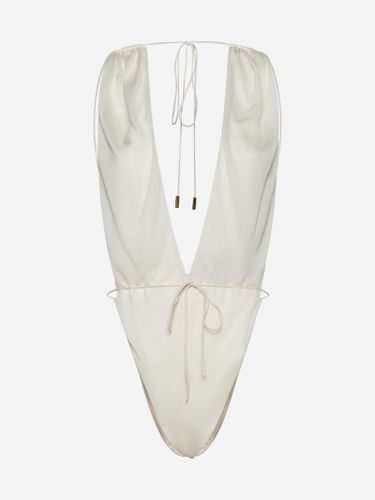 Viscose Halter-neck Bodysuit - Saint Laurent - Modalova