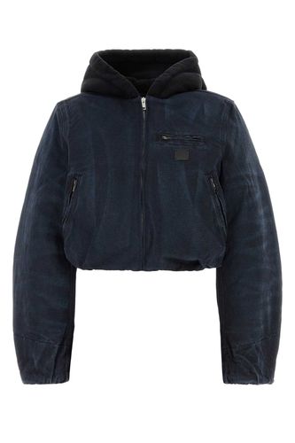 Navy Blue Denim Jacket - T by Alexander Wang - Modalova