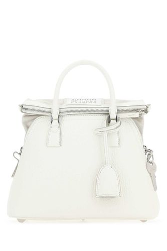 White Leather 5ac Handbag - Maison Margiela - Modalova