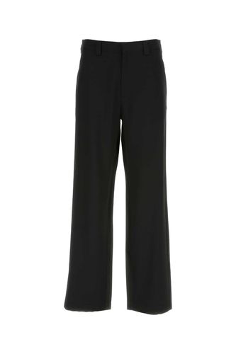 Prada Black Wool Wide-leg Pant - Prada - Modalova