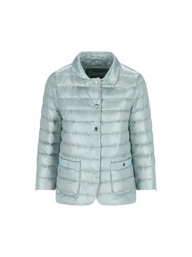 Long Sleeved Quilted Down Jacket - Herno - Modalova