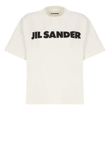 Boxy T-shirt With Logo - Jil Sander - Modalova