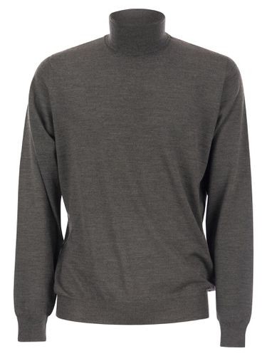Turtleneck Sweater In Virgin Wool - Fedeli - Modalova