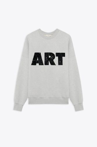 Crewneck Art Melange grey crewneck sweatshirt with graphic print - Crewneck Art - 1989 Studio - Modalova