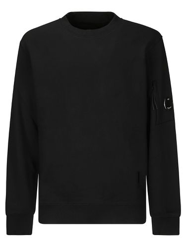 C. P. Company Diagonal Raised Fleece Crew Neck Lens Sweatshirt - C.P. Company - Modalova