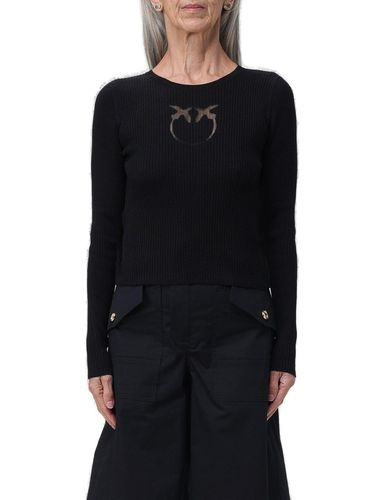 Love Bird Crewneck Knitted Jumper - Pinko - Modalova