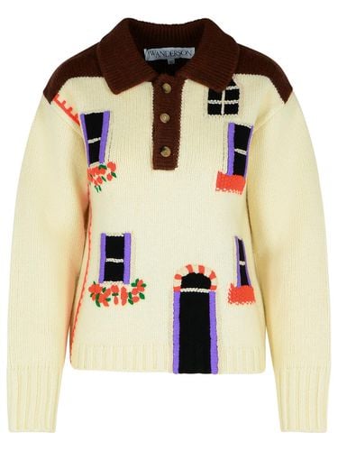 J. W. Anderson Beige Wool Sweater - J.W. Anderson - Modalova