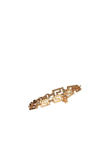 Greca Bracelet In Placated Brass - Versace - Modalova