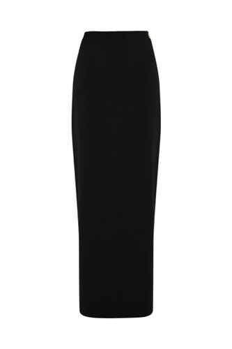Long Skirt In Light Crepe With Slit - Elisabetta Franchi - Modalova