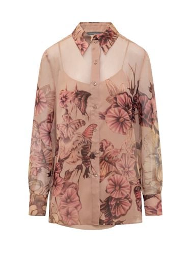Silk Shirt With Floral Print - Alberta Ferretti - Modalova