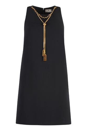 Elisabetta Franchi Crepe Mini Dress - Elisabetta Franchi - Modalova