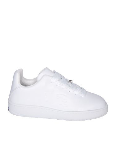 Burberry Leather White Sneakers - Burberry - Modalova
