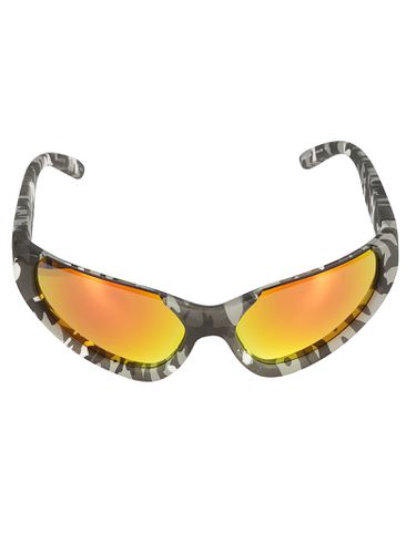 Logo Embossed Camouflage Effect Sunglasses - Balenciaga Eyewear - Modalova