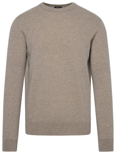 Zegna Beige Cashmere Sweater - Zegna - Modalova