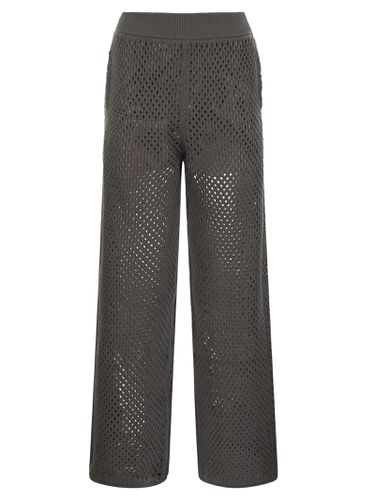 Net Knit Cotton Trousers - Brunello Cucinelli - Modalova