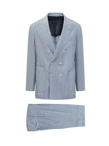 Two Piece Pinstripe Suit - Brunello Cucinelli - Modalova